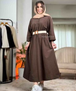 پیراهن لینن بلند زنانه