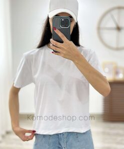 تیشرت کراپ قد 52 ساده