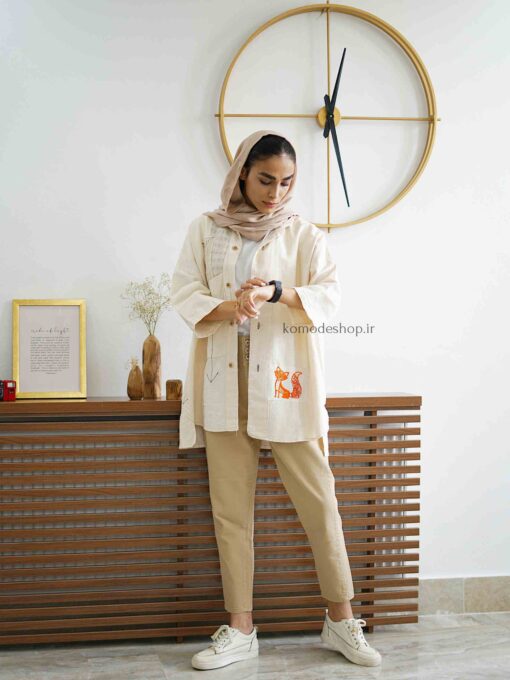 شومیز روباه گلدوزی