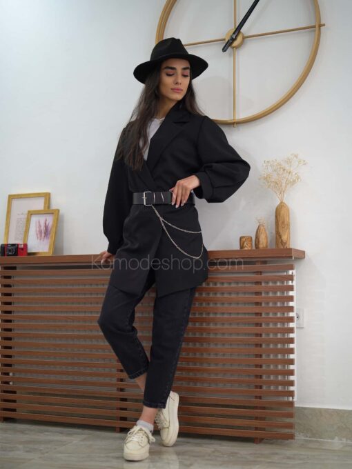 مانتو کتی اسپرت آستین پفی - Image 7