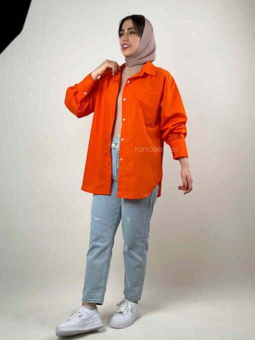 شومیز مانتویی بیسیک درنا - Image 7