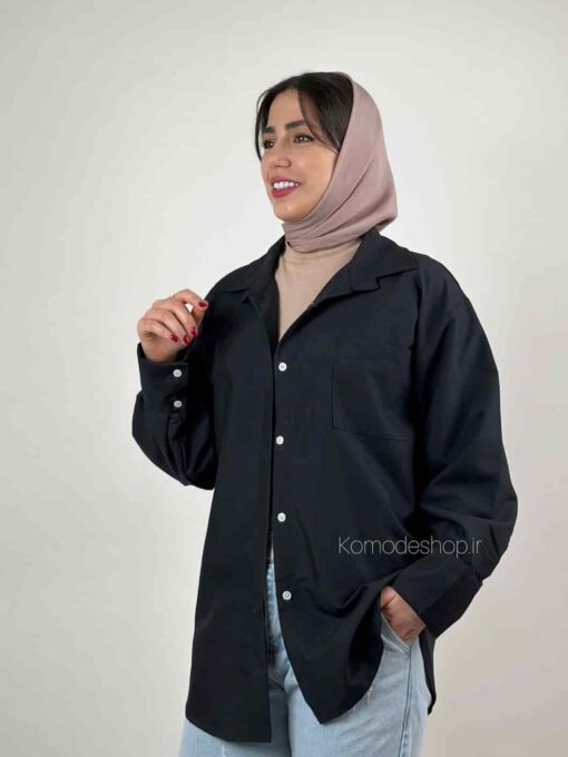 شومیز مانتویی بیسیک درنا - Image 5