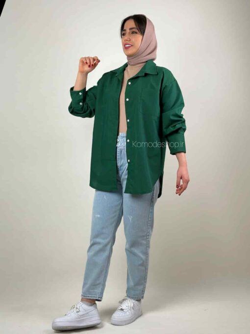 شومیز مانتویی بیسیک درنا - Image 10