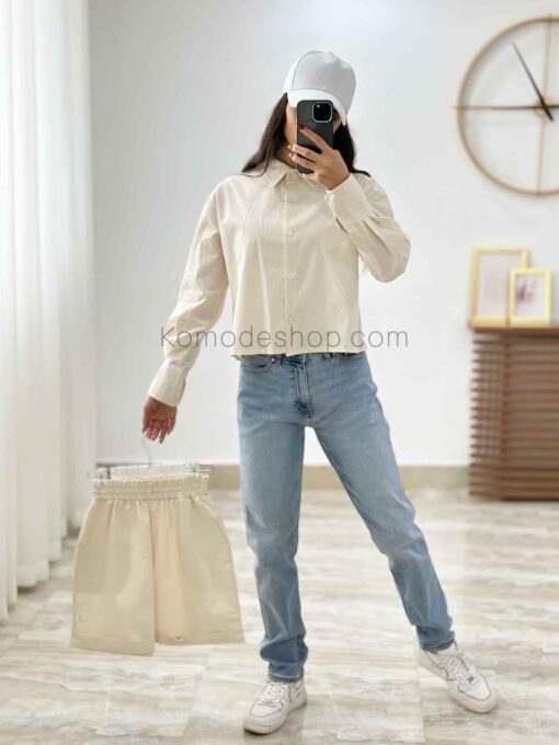 شومیزکراپ لینن سارا - Image 7