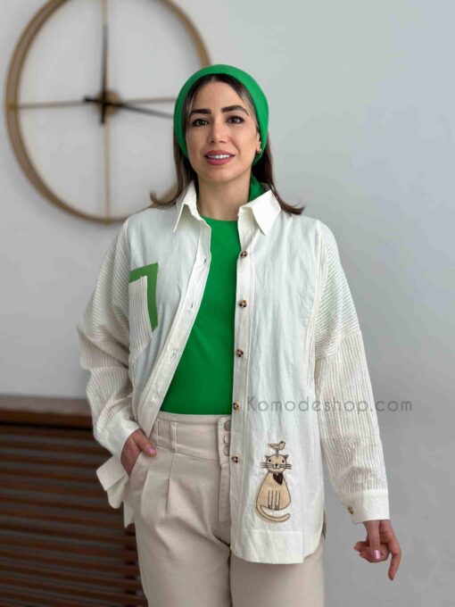 شومیز مانتویی گربه - Image 2