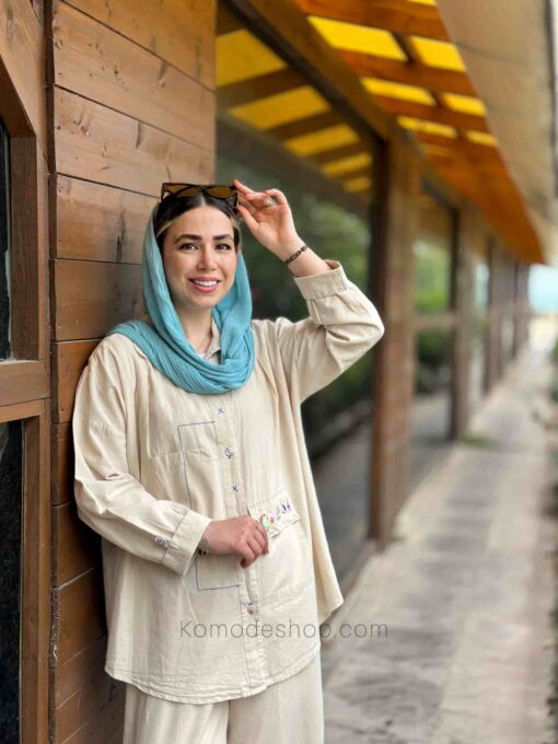 شومیز مانتویی پیکسل - Image 2