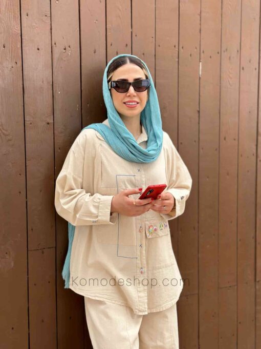 شومیز مانتویی پیکسل - Image 4