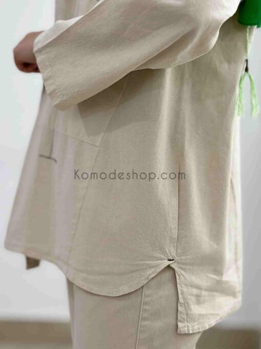 مانتو کتی گلدوزی کاکتوس - Image 5