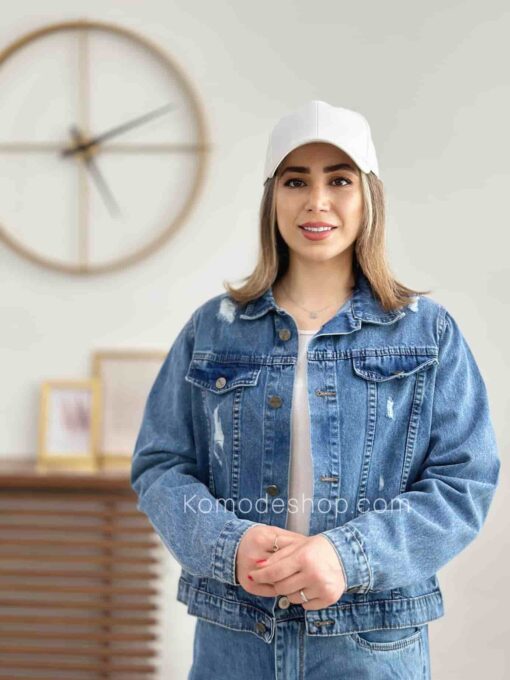 کت جین کوتاه فشن - Image 5