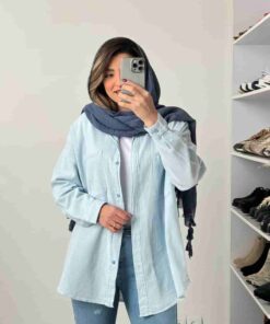 شومیز مانتویی کنفی منگو (پنج رنگ)