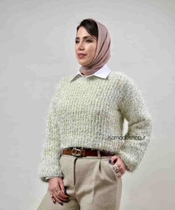 بلوز بافت اکلیلی طلایی ترک