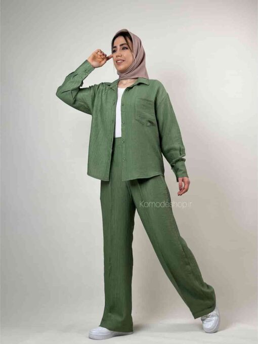 ست شومیز شلوار شایلی - Image 6