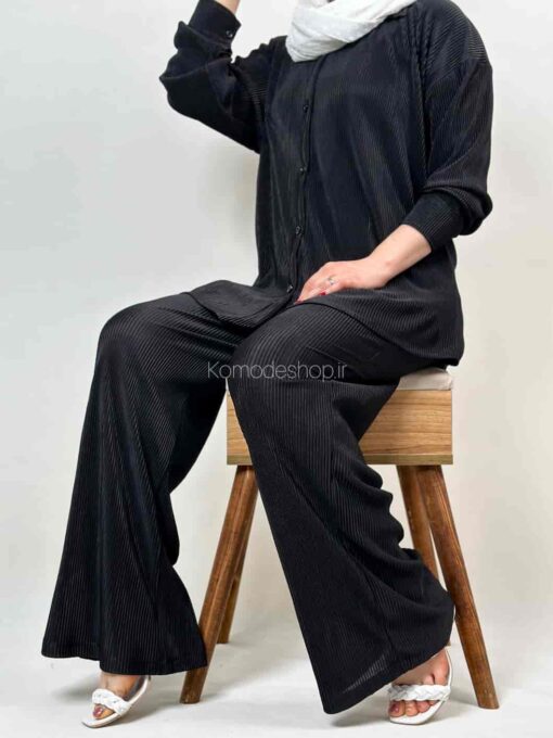 ست شومیز شلوار پیلیسه ملودی - Image 4