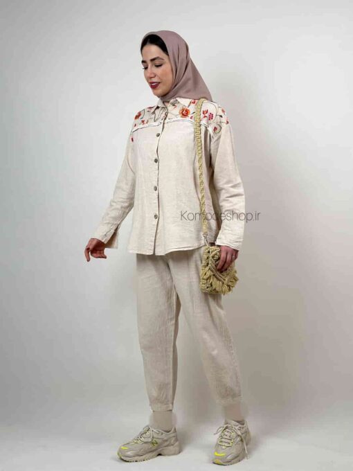 شومیز سوزن دوزی مرجان - Image 3