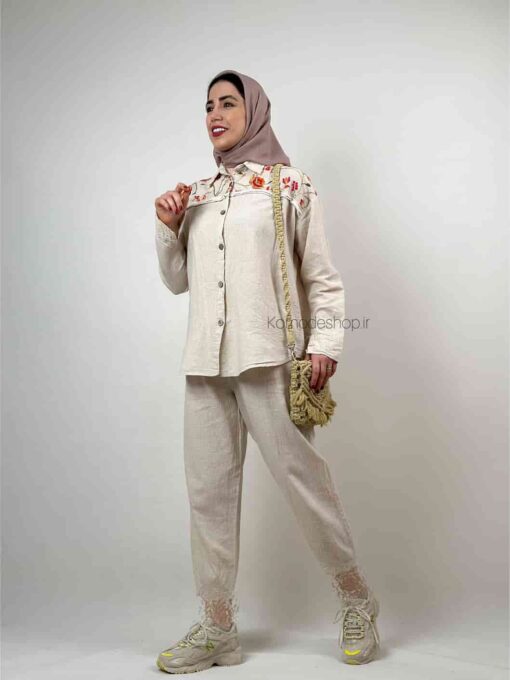 شومیز سوزن دوزی مرجان - Image 5