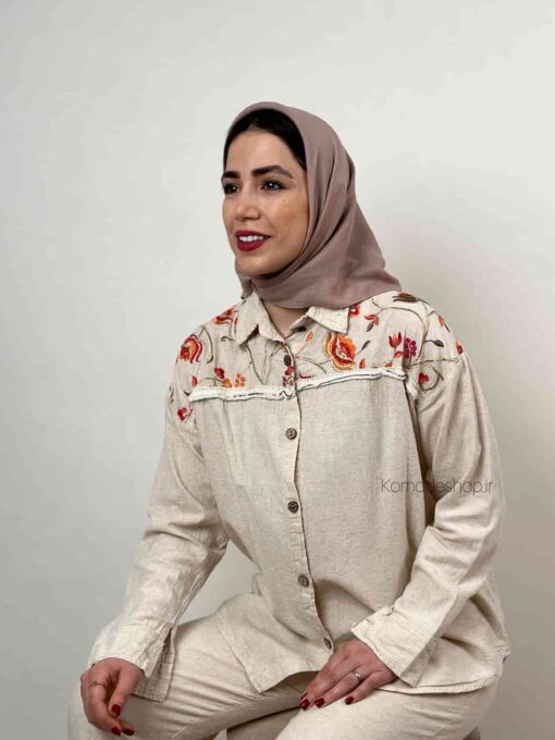 شومیز سوزن دوزی مرجان - Image 8