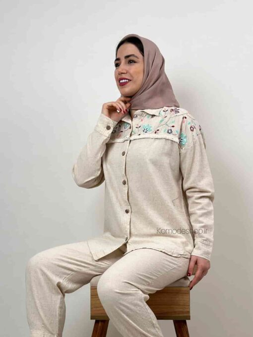 شومیز سوزن دوزی مرجان - Image 7