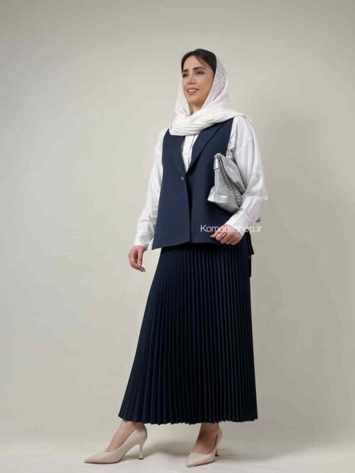 ست جلیقه دامن پلیسه نگاه - Image 2