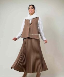 ست جلیقه دامن پلیسه نگاه