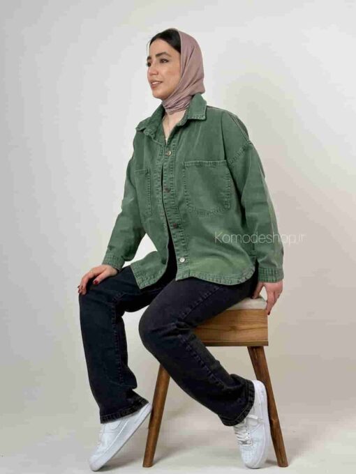 کت جین رنگی زارا - Image 11