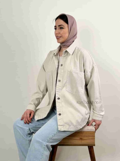 کت جین رنگی زارا - Image 2
