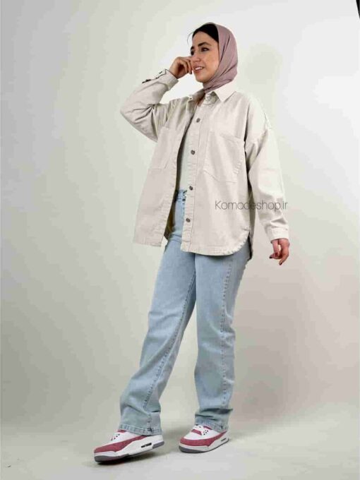 کت جین رنگی زارا - Image 10
