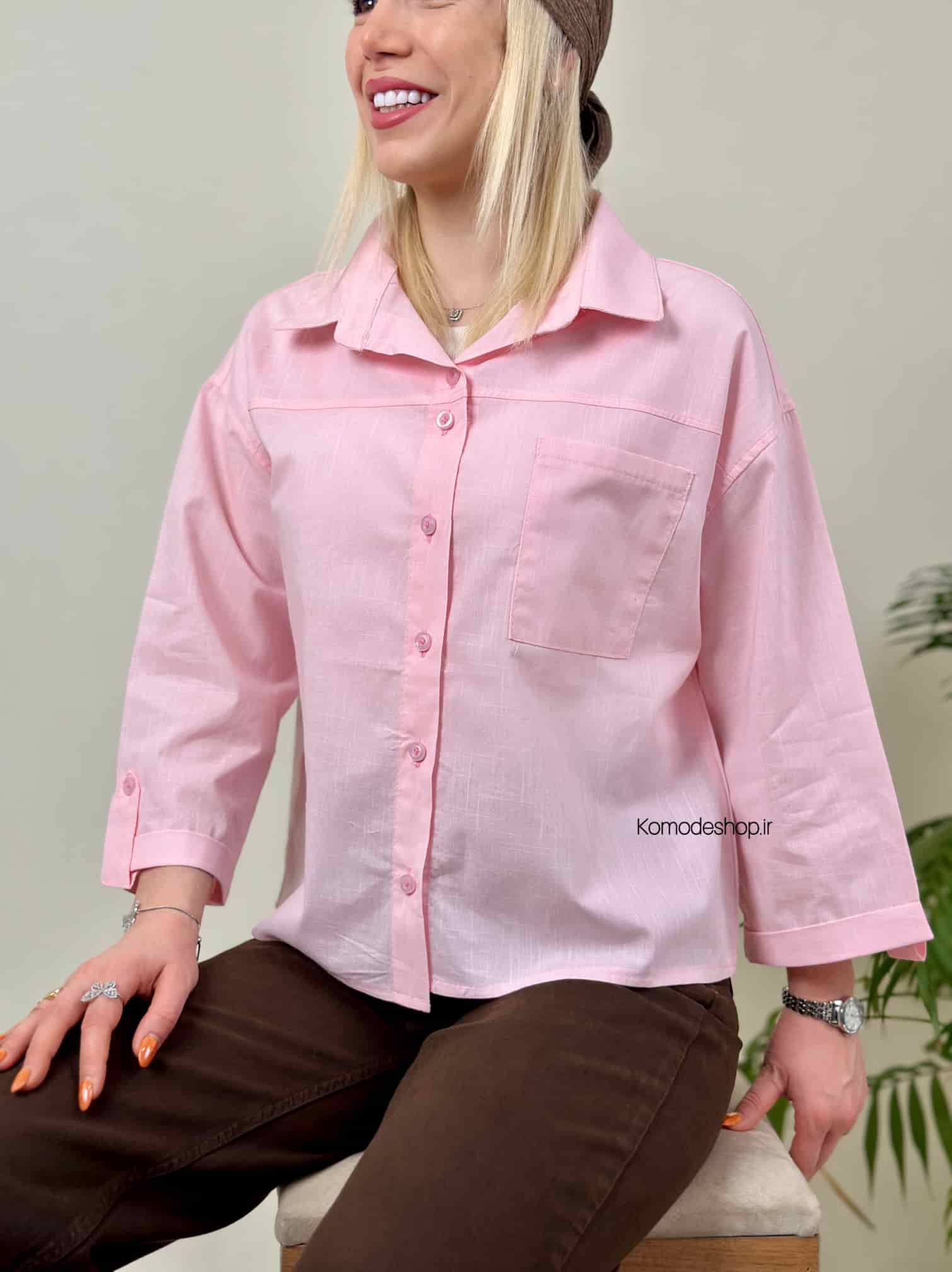 شومیز باکسی زنانه Nicol - Image 14