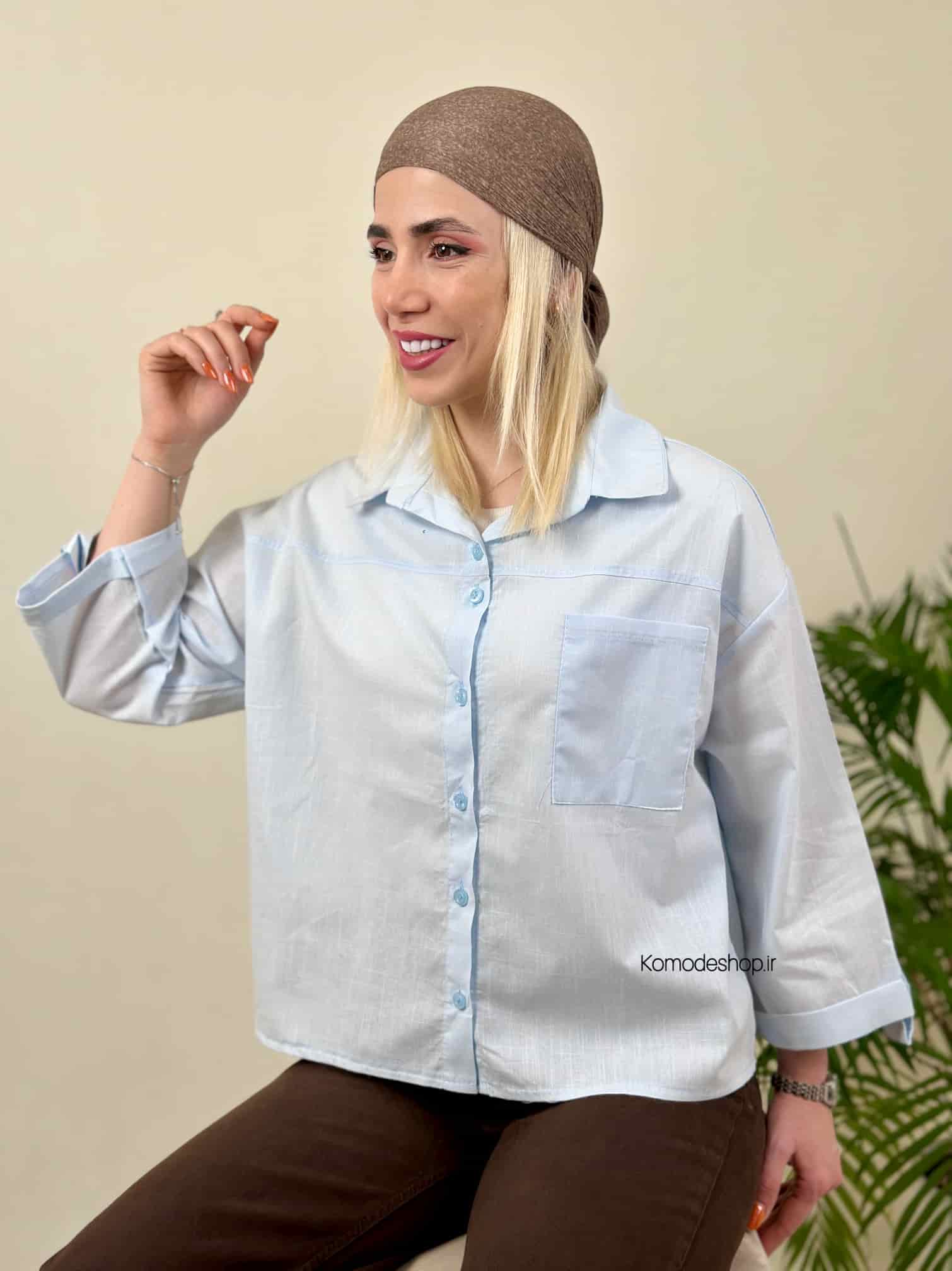 شومیز باکسی زنانه Nicol - Image 11