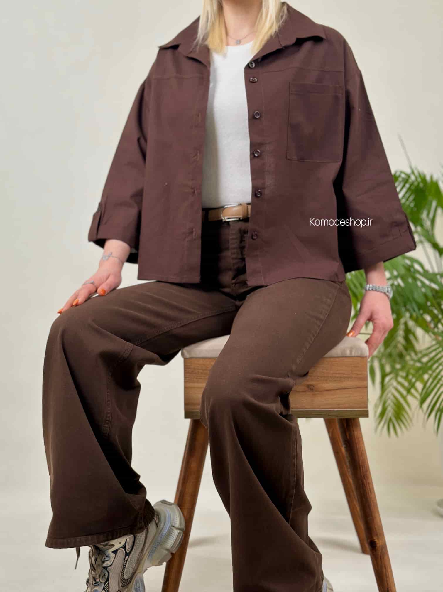 شومیز باکسی زنانه Nicol - Image 9
