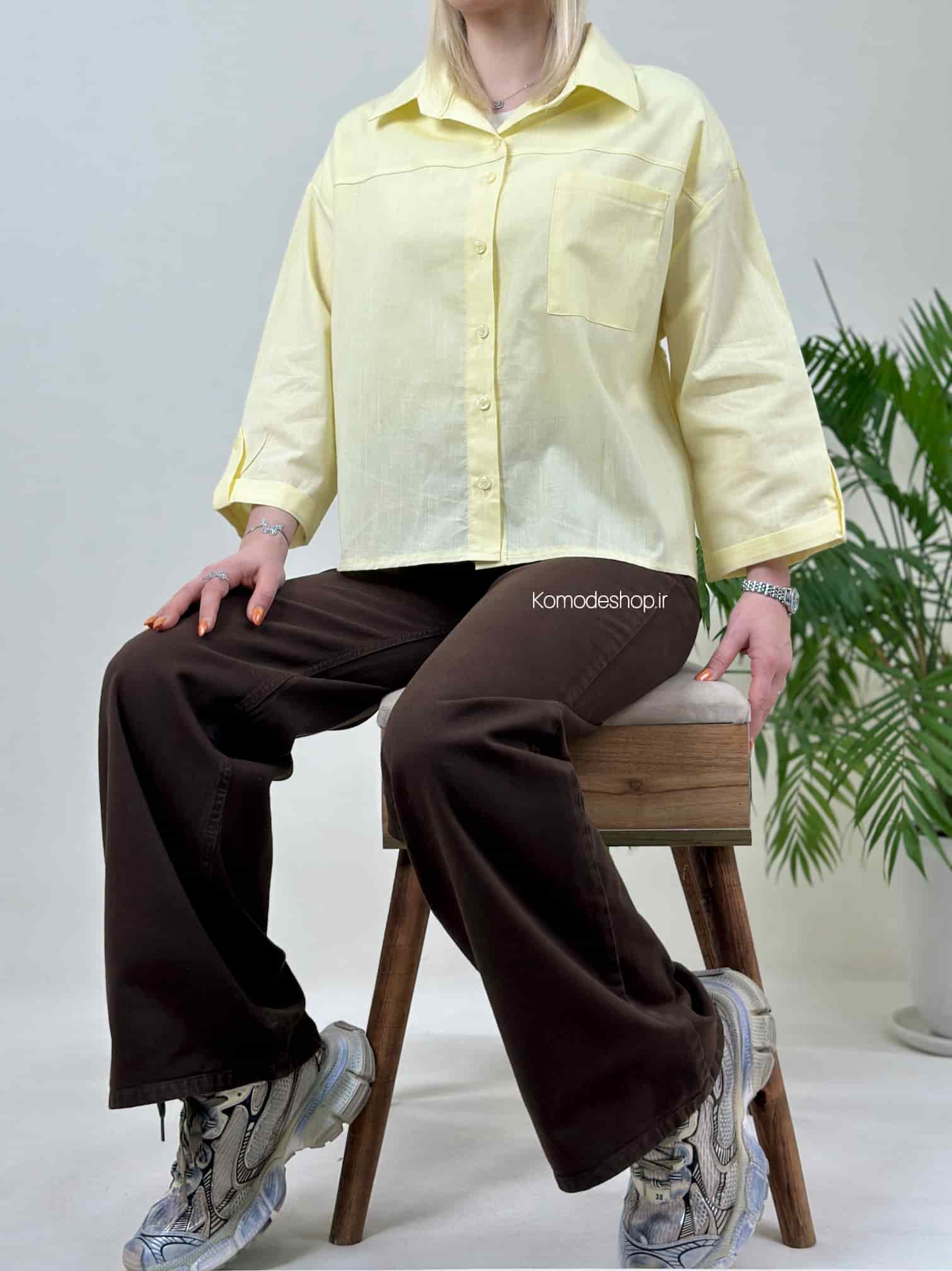شومیز باکسی زنانه Nicol - Image 6