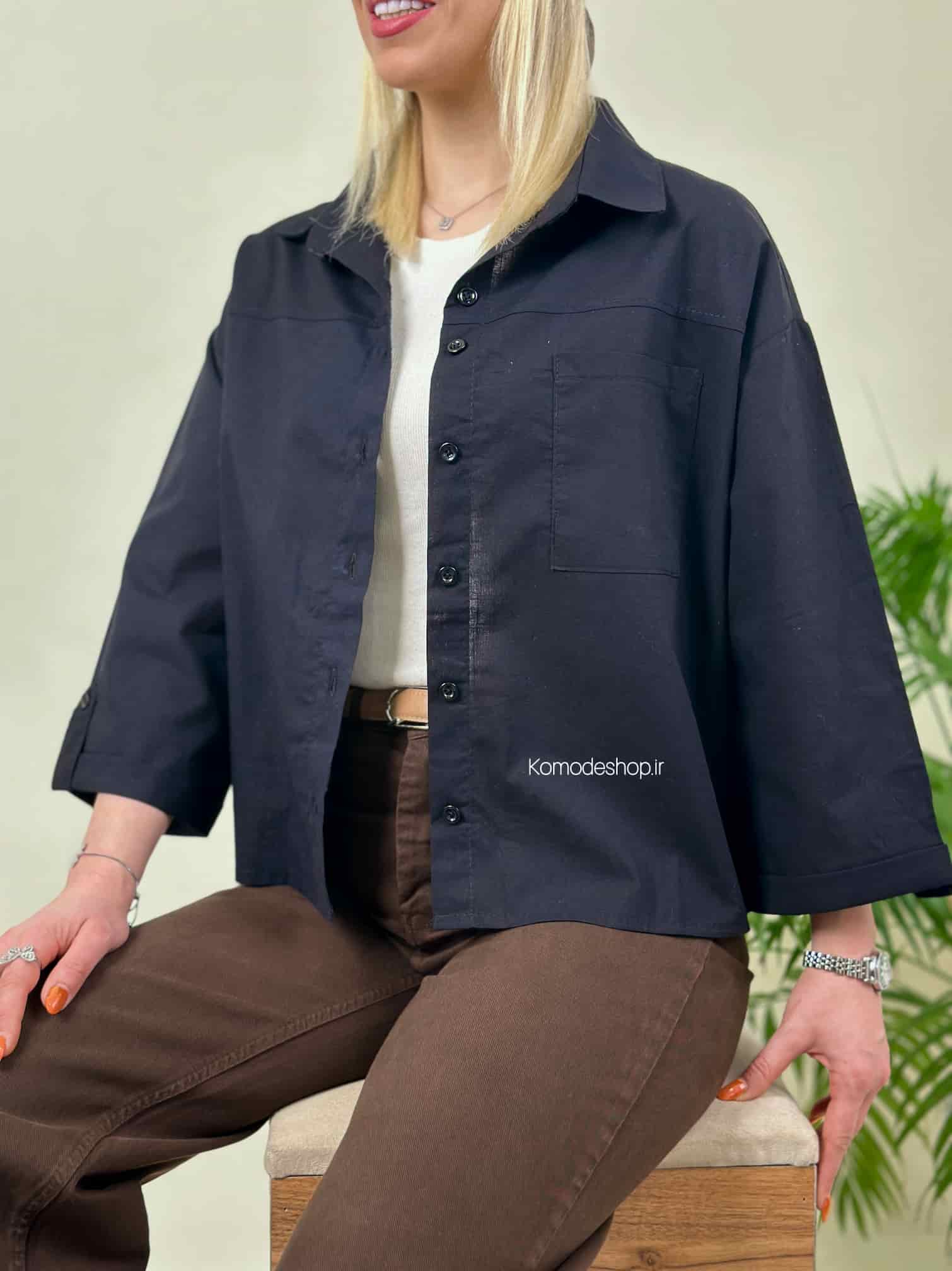 شومیز باکسی زنانه Nicol - Image 3