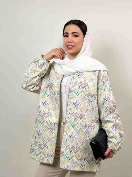 مانتو کتی لینن کوک دوزی خاتون - Image 17