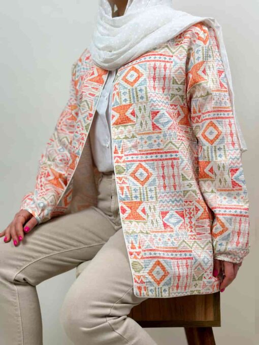 مانتو کتی لینن کوک دوزی خاتون - Image 4