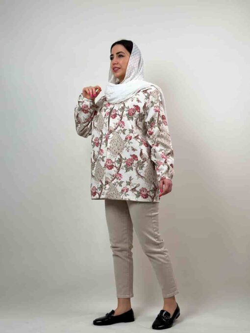 مانتو کتی لینن کوک دوزی خاتون - Image 3