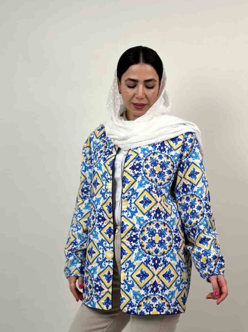 مانتو کتی لینن کوک دوزی خاتون - Image 6