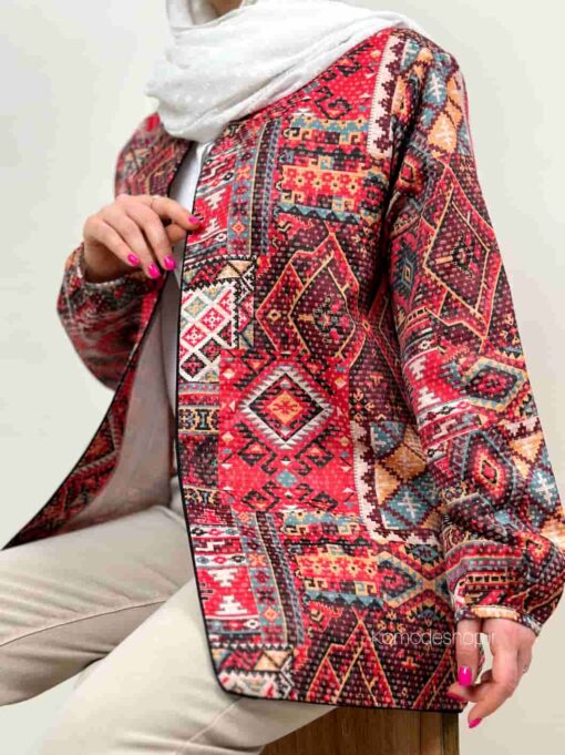 مانتو کتی لینن کوک دوزی خاتون - Image 14