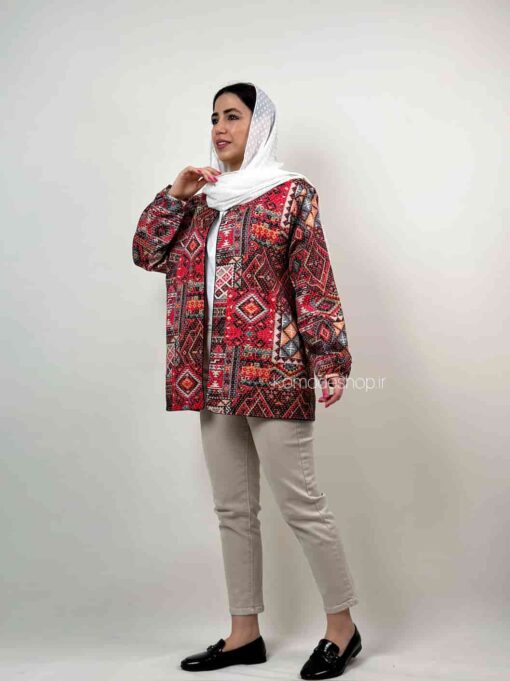مانتو کتی لینن کوک دوزی خاتون - Image 13