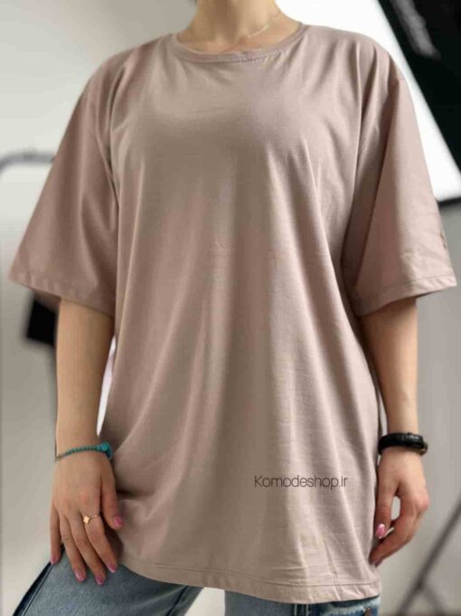 تیشرت لانگ قد 80 ساده - Image 4
