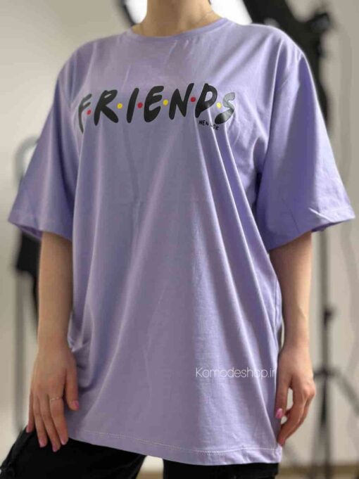 تیشرت لانگ friends قد هشتاد - Image 5