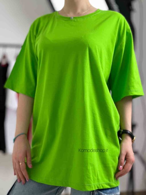 تیشرت لانگ قد 80 ساده - Image 2