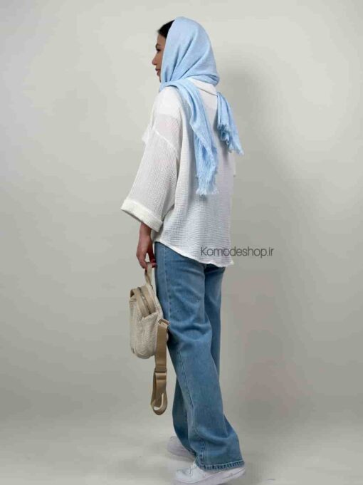 شومیز دبل فیس یقه انگلیسی - Image 5