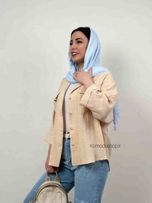 شومیز دبل فیس یقه انگلیسی - Image 17