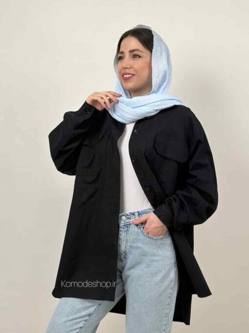 شومیز مانتویی قد بلند لارا - Image 16