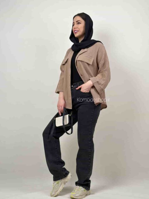 شومیز دبل فیس یقه انگلیسی - Image 16