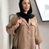 شومیز دبل فیس یقه انگلیسی