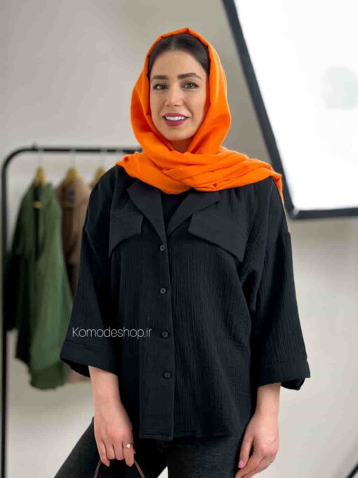 شومیز دبل فیس یقه انگلیسی - Image 2