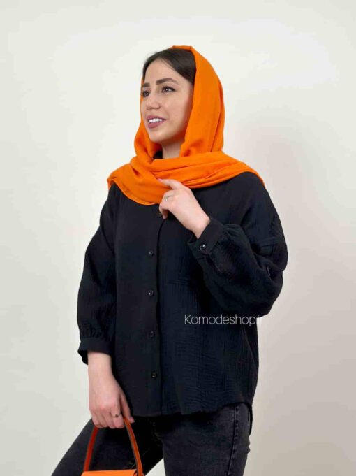 شومیز مانتویی دبل فیس هلن - Image 13