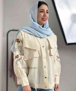 شومیز نچرال گلدوزی پایین گتدار ماهور