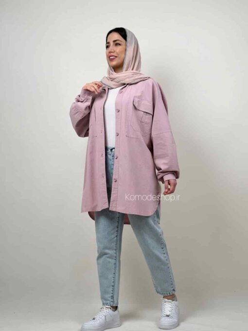 شومیز مانتویی قد بلند لارا - Image 8