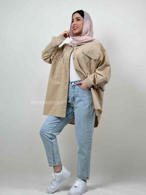 شومیز مانتویی قد بلند لارا - Image 19